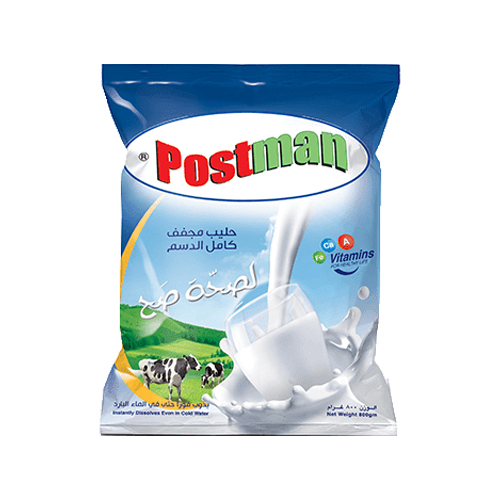 حليب بوستمان 800 غم مدعم