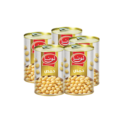 لونا حمص حب علب 380 غم عدد 5