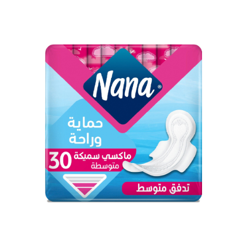 نانا فوط ماكسي سميك عادي 30 فوطة