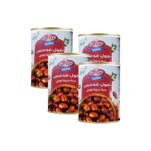 خليفة فول مدمس 400 غم عدد 4
