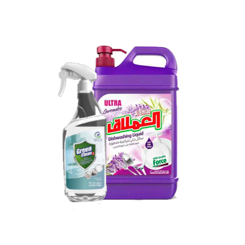 العملاق سائل جلي 1800 مل + منظف 500 مل